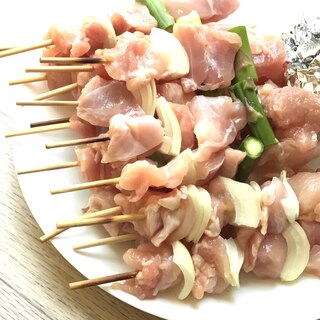 アウトドアに　自家製焼き鳥